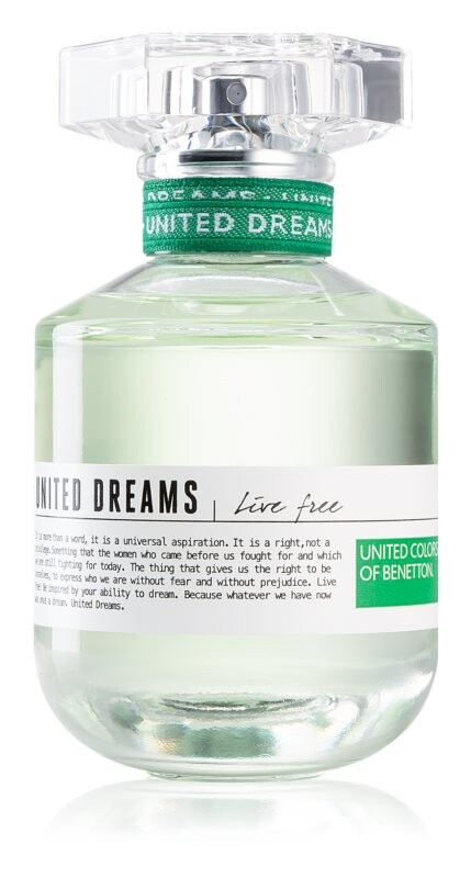 

Туалетная вода Benetton United Dreams for her Live Free, 80 мл