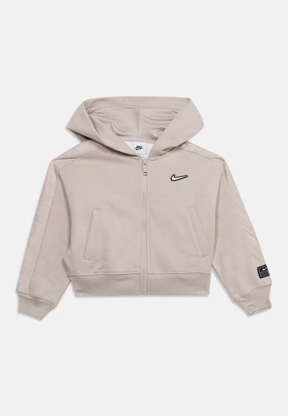 Танцевальная толстовка на молнии Nike Sportswear, Moon Particle/White — фото 3