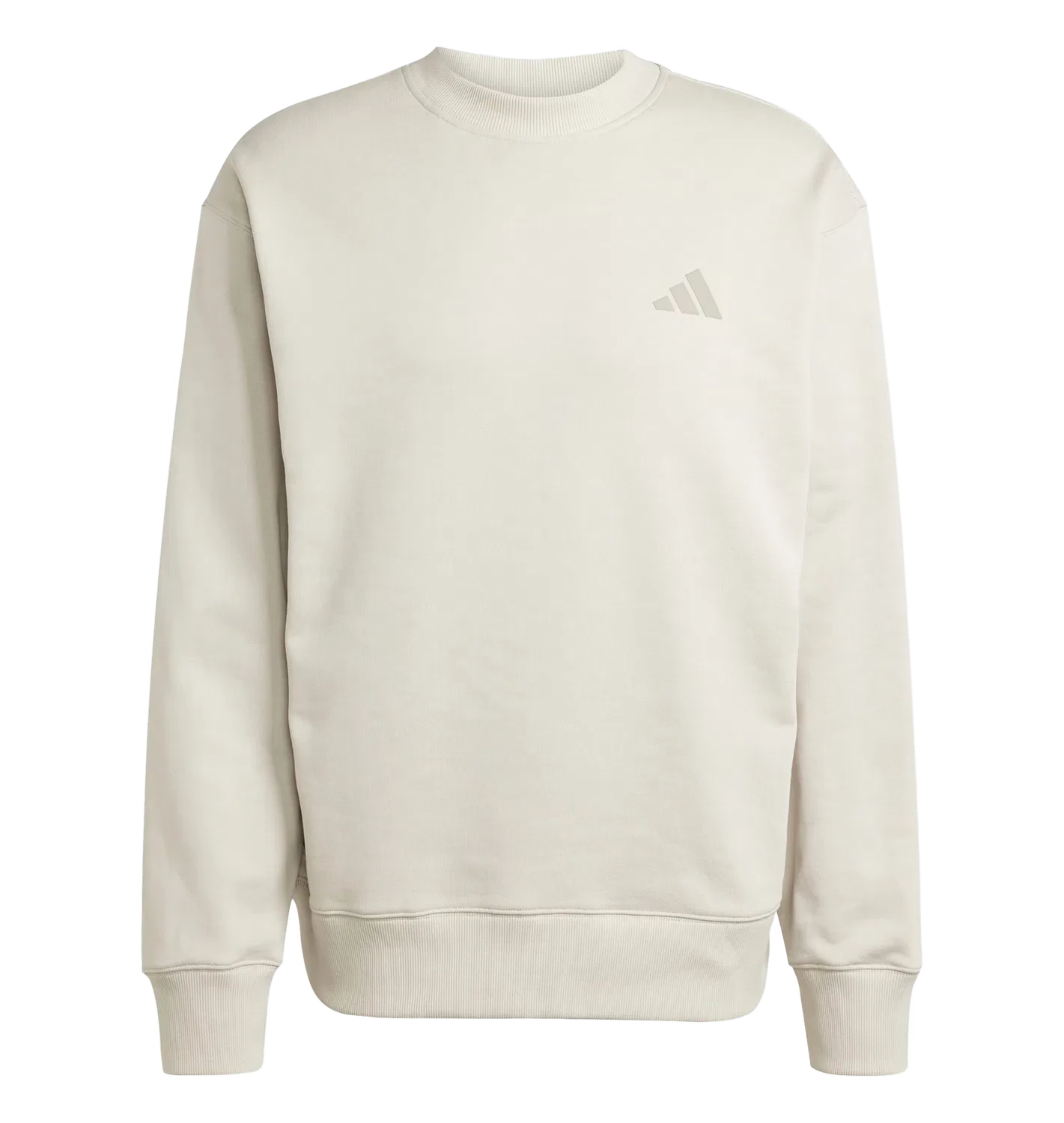 Мужской свободный свитшот с круглым вырезом Adidas, бежевый