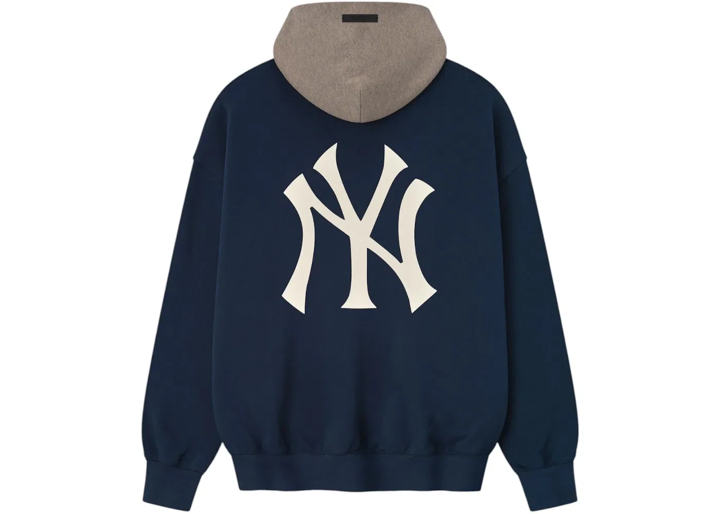 Мужской худи с длинным рукавом Fear of God Essentials Yankees Sport Hoodie, Midnight Navy/Homstead Heather — фото 2
