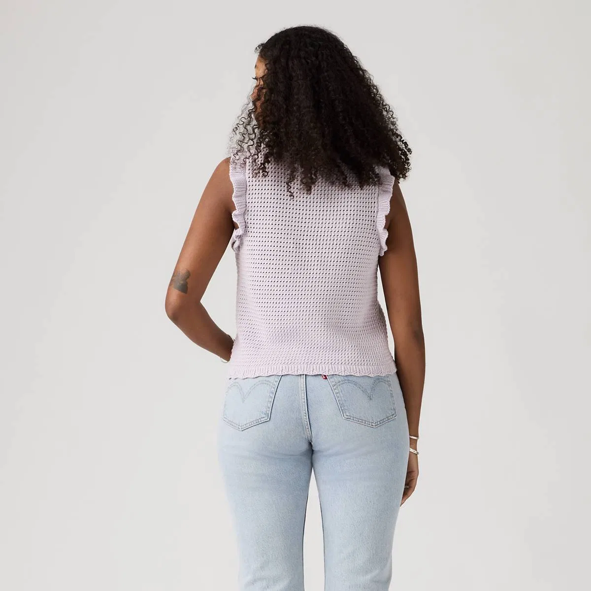 Свитер-Топ Lulu с рукавами-крылышками Levi's, Lavender Blue - Blue — фото 4