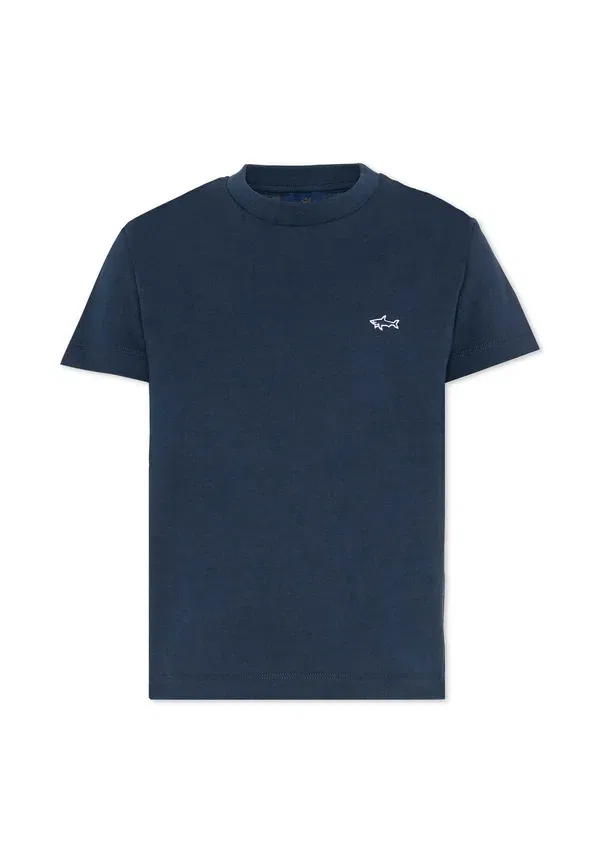 Футболка из хлопка Basic T-shirt Paul & Shark, синий