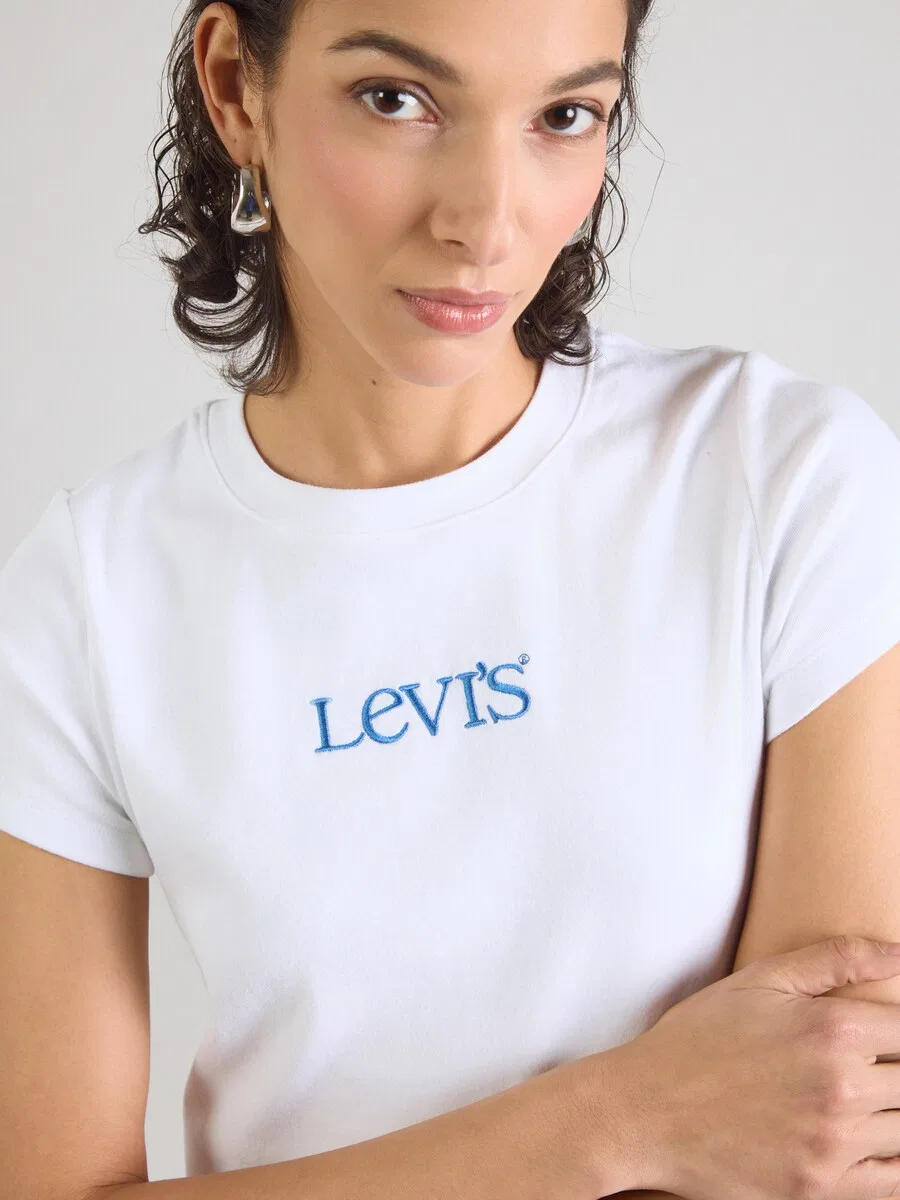 Футболка LEVI'S ESSENTIAL белого цвета — фото 3