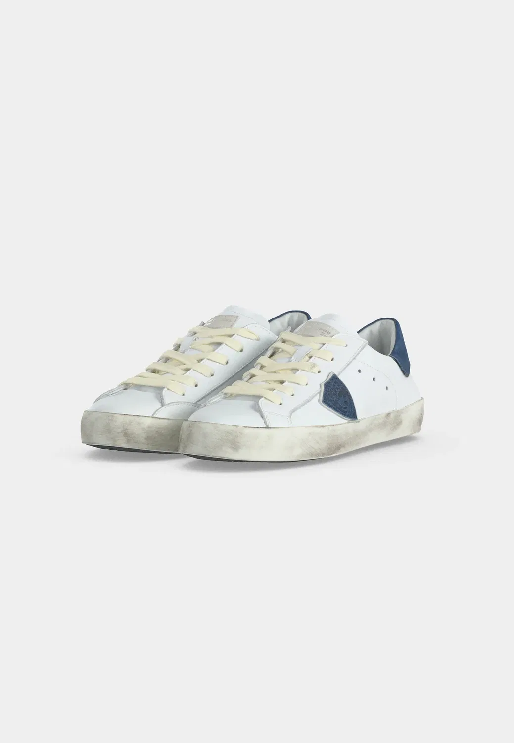Унисекс - кроссовки Philippe Model, White/Blue/Silver-Coloured/Ivory — фото 3