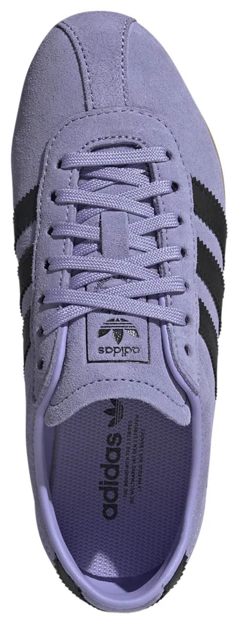 Кеды для девочек Tokyo Adidas, цвет Core Black/Light Purple/Gum — фото 4