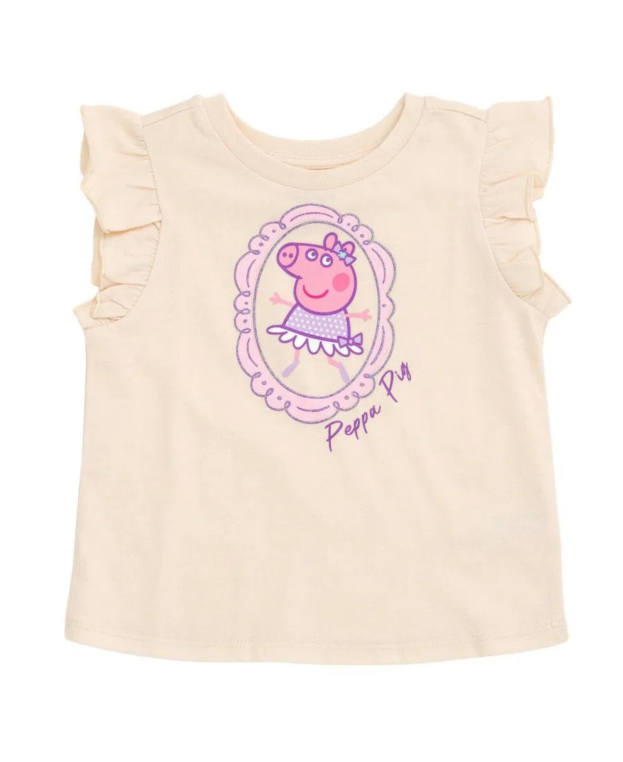 Комплект из футболки и сатиновой юбки с сумкой Peppa Pig, Pink Ivory Peppa Pig — фото 3