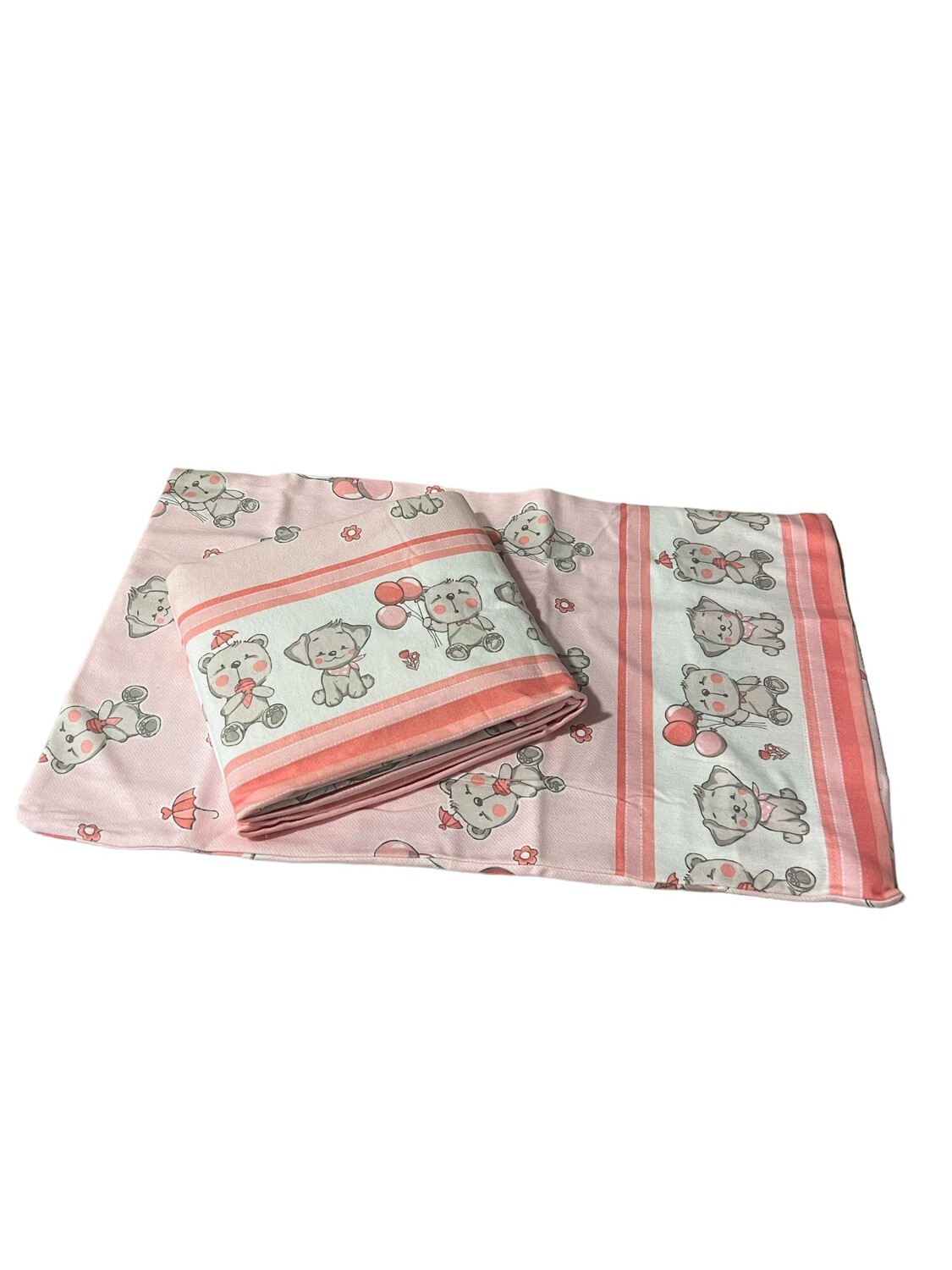 

Комплект детского постельного белья Biancaluna Nico Nursery Flannel, 3 предмета, розовый