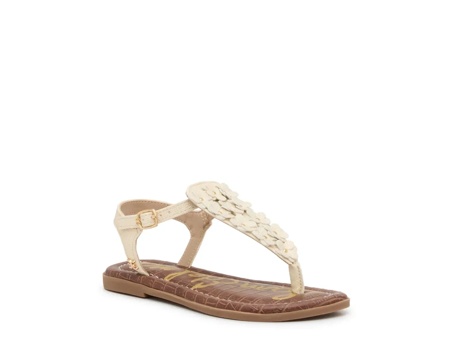 Сандалии Gigi с цветочным декором, Sam Edelman, золотой