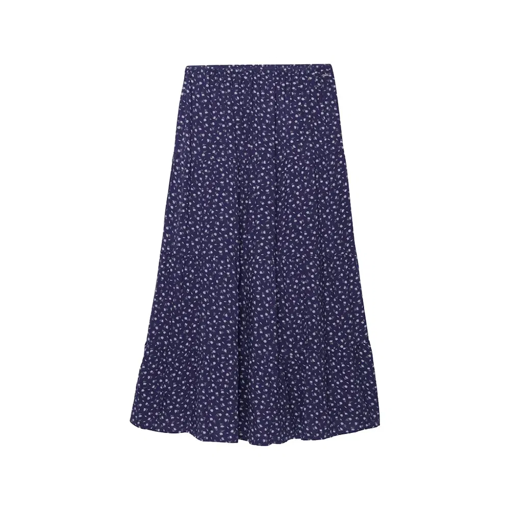 Женская юбка макси с ярусным кроем Woven Tiered Maxi Superdry, Blue — фото 4