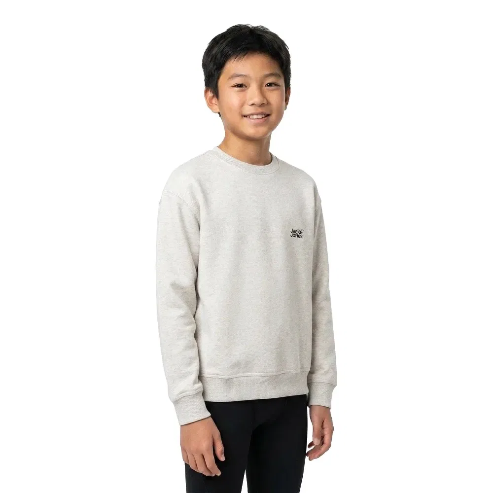 Детский свитшот с вышивкой Jack & jones Colton, White — фото 2