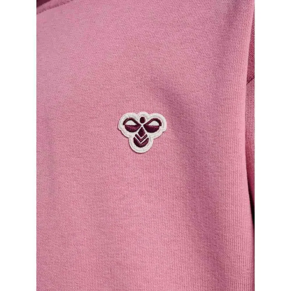 Детский свитшот с капюшоном Loose Bee Hummel, Pink — фото 4
