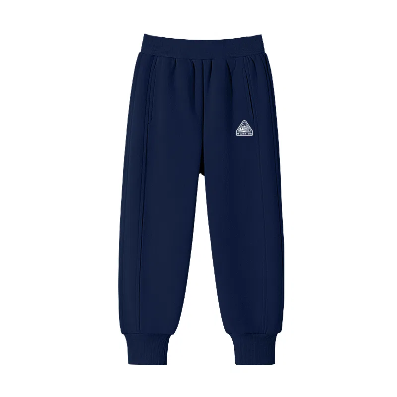 Детские спортивные штаны с принтом Triangle Logo Navy Blue/White WARRIOR
