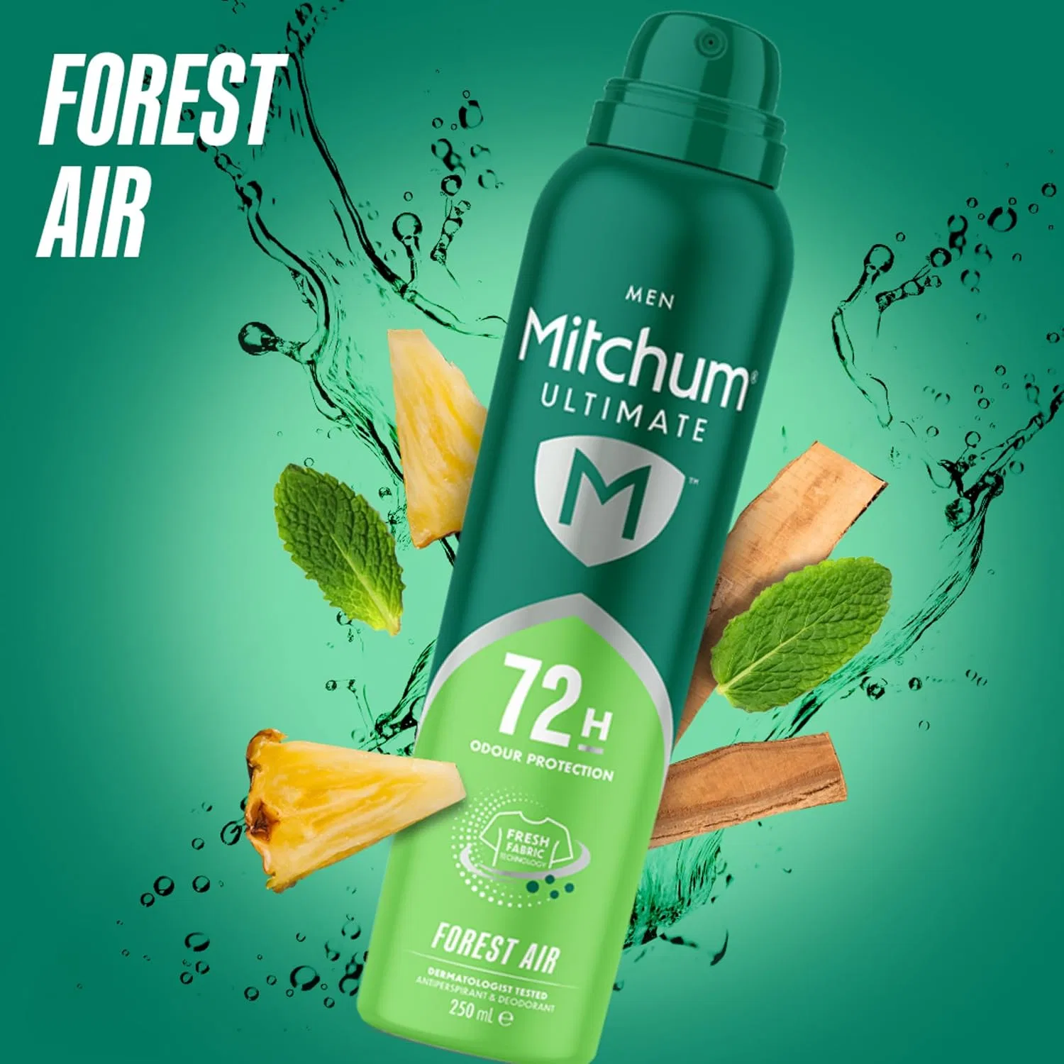 Антиперспирант аэрозольный 72H Forest Air Mitchum, 6х250 мл — фото 2