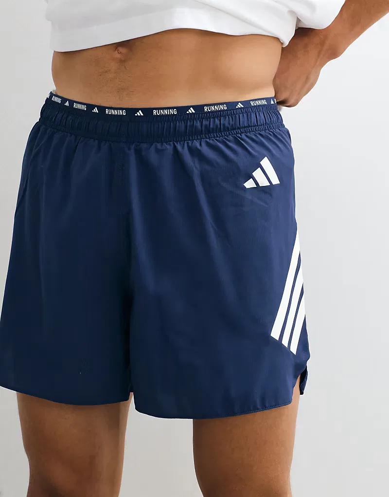 Беговые шорты Adidas adi365 с тремя полосками, темно-синий — фото 4