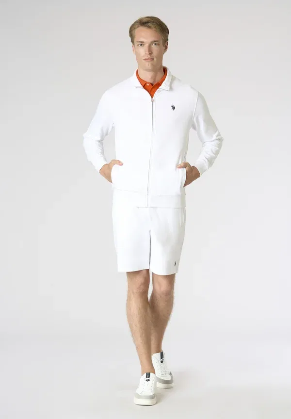 Шорты хлопковые Shorts U.S. Polo Assn., bianco, белый — фото 2