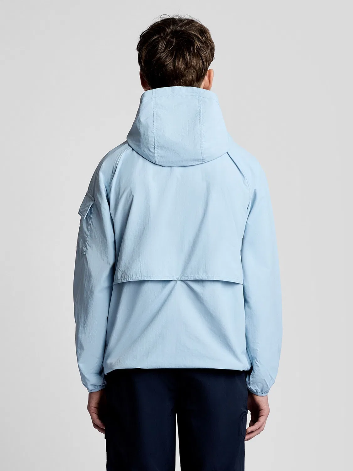 Куртка ветрозащитная с капюшоном Lyle & Scott, синий — фото 3
