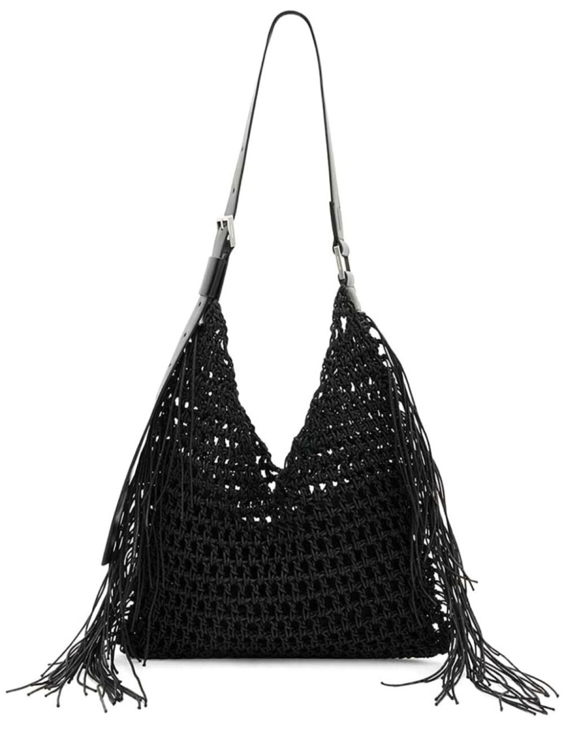 

Сумка-мешок AllSaints Sabine Crochet, черный