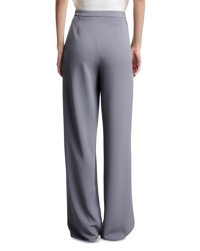 Жидкие бронированные брюки Palazzo Pants Emporio Armani, серый — фото 3