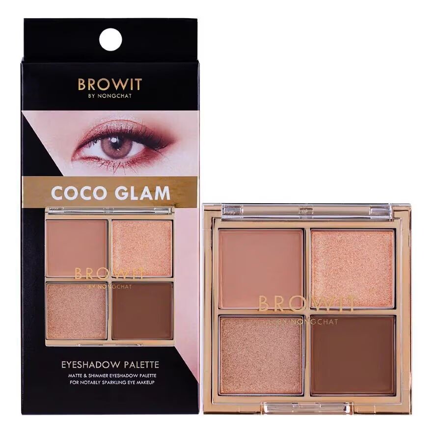 

Browit Палитра теней для век 4г. Коко Глэм, Coco Glam