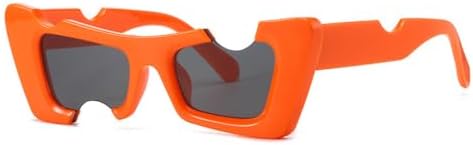 

Винтажные солнцезащитные очки «кошачий глаз» с вырезом для глаз, модель 2026 года, для женщин, модные хип-хоп солнцезащитные очки, мужские панк-очки, белые очки MTZJH, C4