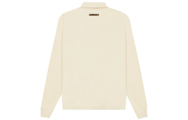 Рубашка ss21 long sleeve french terry polo shirt 'buttercream' Fear Of God Essentials, бежевый — фото 3