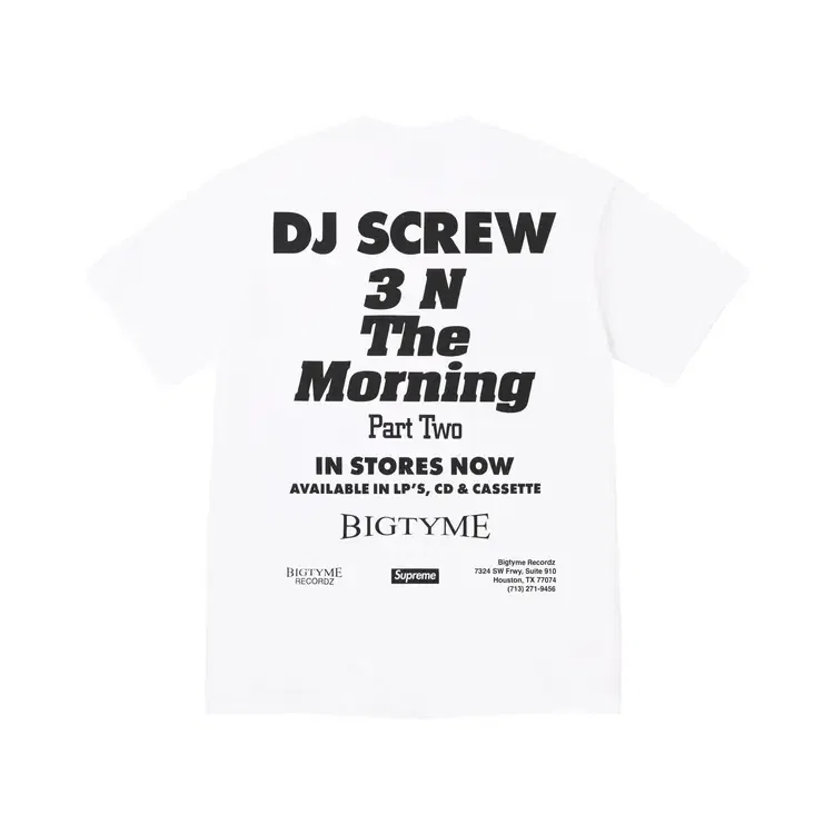 Футболка Supreme x Dj Screw Suc Tee, белый — фото 2
