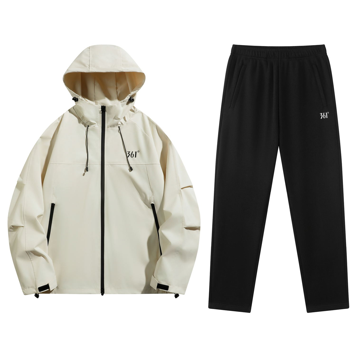 

Повседневный худи Unisex Casual Sportswear 361°, sand коричневый белый+super черный