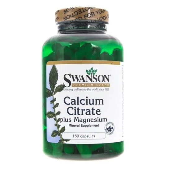 

Swanson, цитрат кальция + магний, 150 капсул