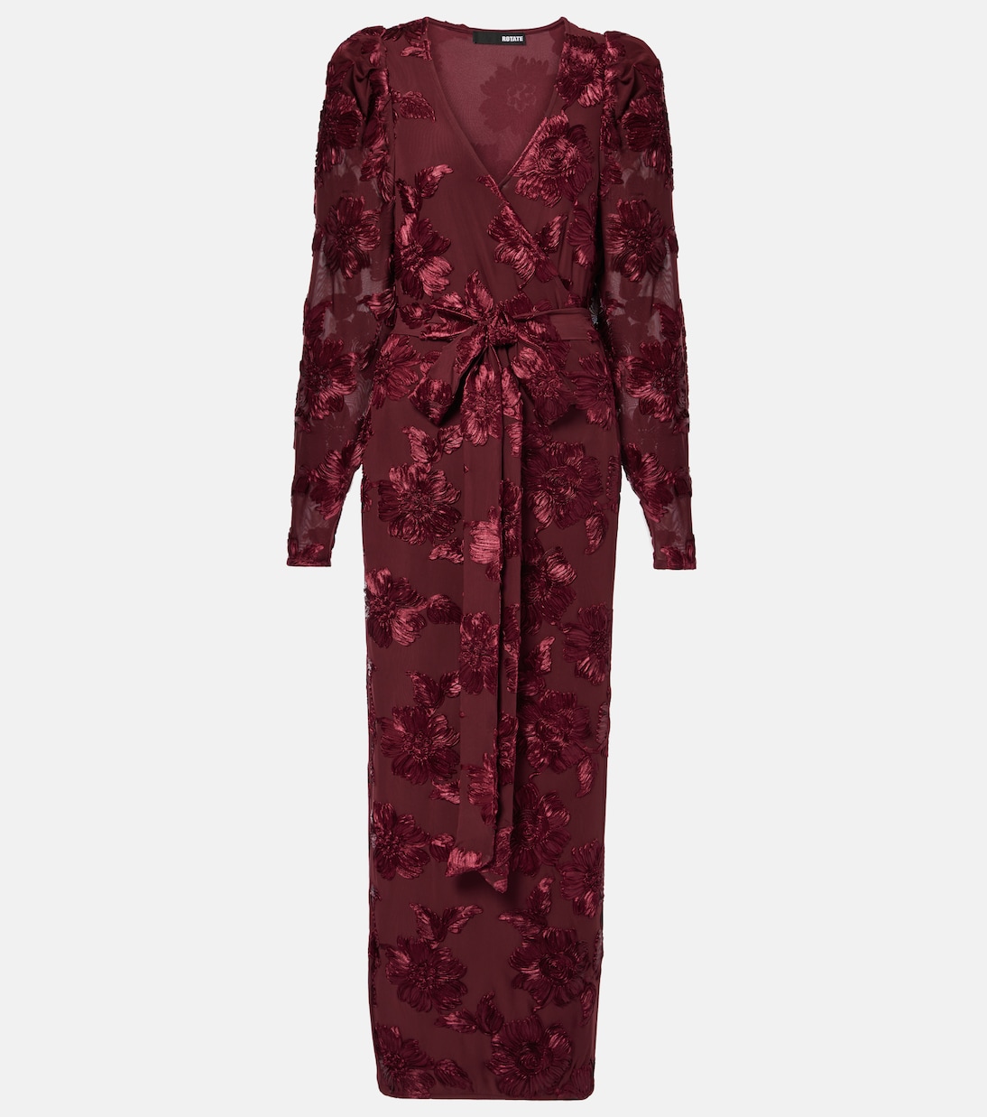 

Платье миди из сетки Rotate, Tawny Port