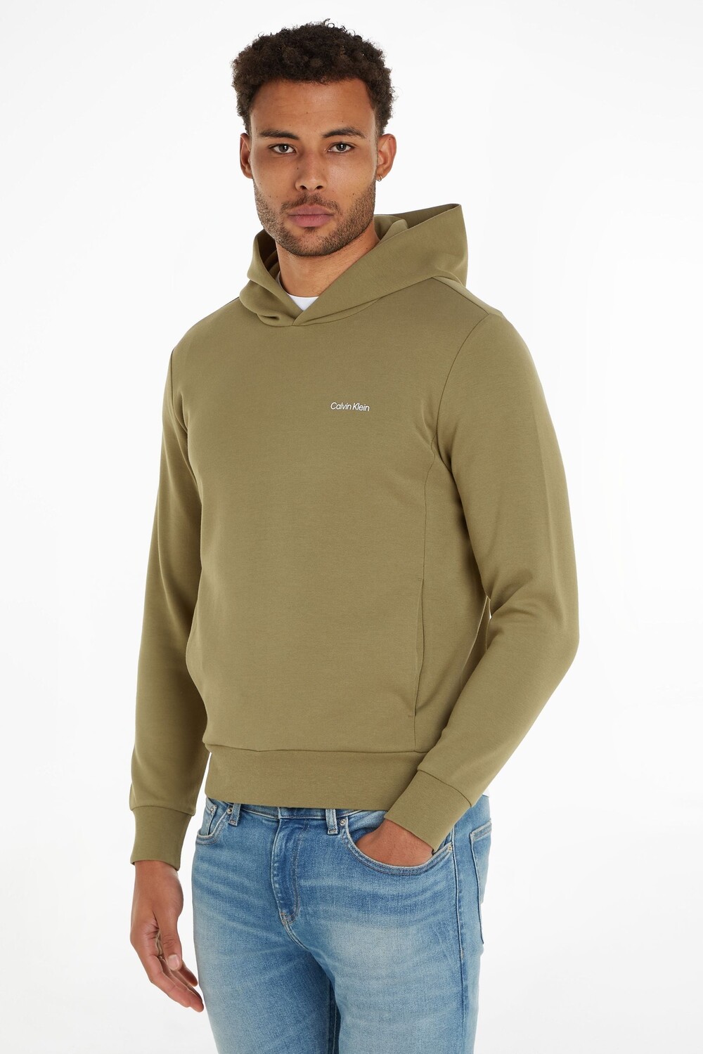 

Худи с логотипом Calvin Klein, зеленый