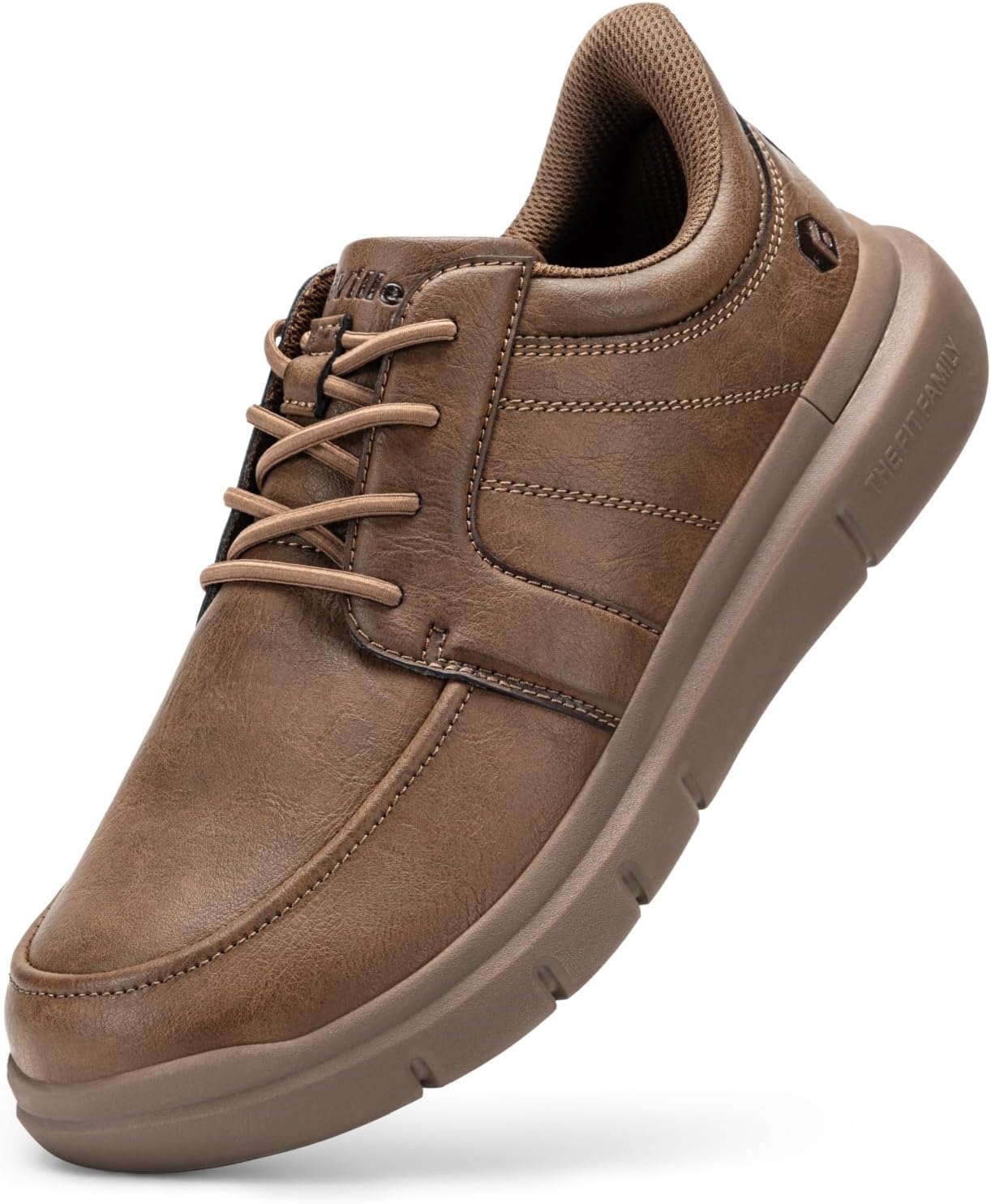 

Мужские легкие слипоны FitVille, повседневные туфли-оксфорды для деловой носки и прогулок с поддержкой свода стопы, коричневый