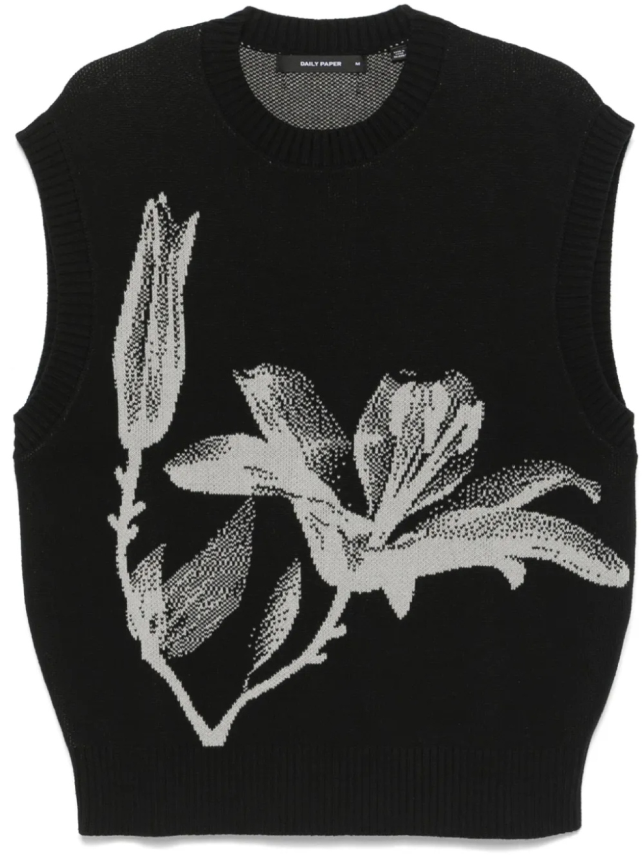 

Daily Paper трикотажный жилет Floral Spencer, черный