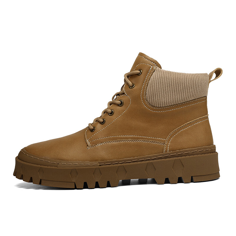 

Мужские ботинки Cahhrrn X Martin Boot Men Beige Flange Bullo