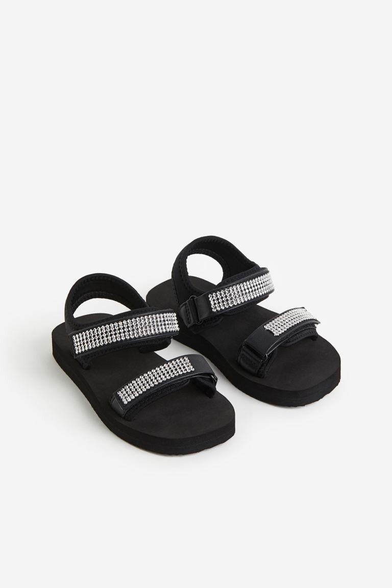 

Сандалии с аппликациями H&M, черный