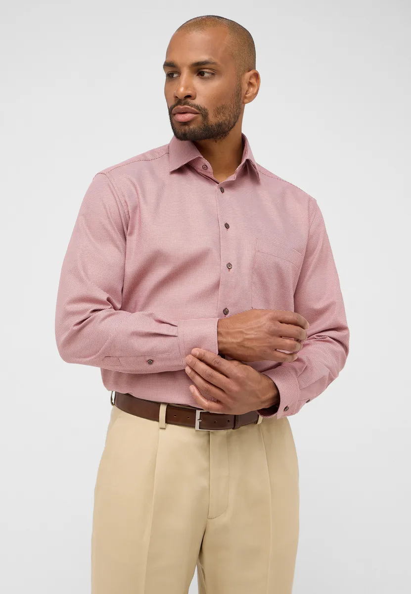 

Рубашка Eterna с длинными рукавами "COMFORT FIT", красный