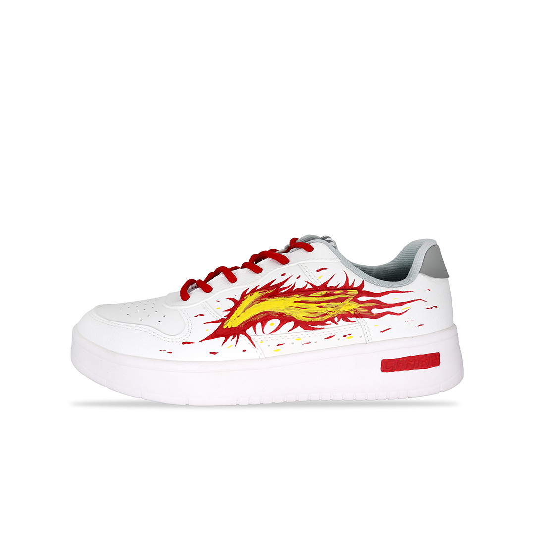 

LINING Понтонные лодки скейтбордские кроссовки мужские низкие белые