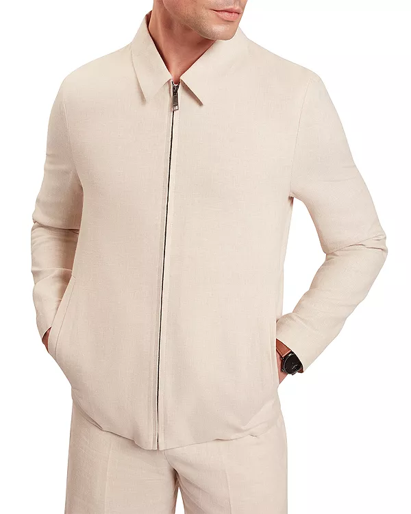 

Куртка-Харрингтон Ashleyj из льняной смеси Ted Baker, бежевый