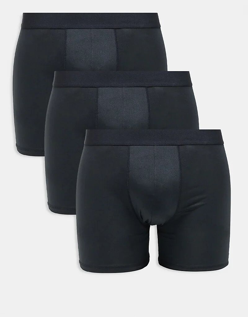 

4505 3 пары быстросохнущих боксеров из микрофибры черного цвета