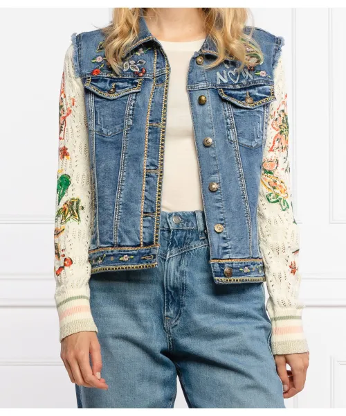 

Джинсовая куртка chaq_athlas Slim fit Desigual, синий
