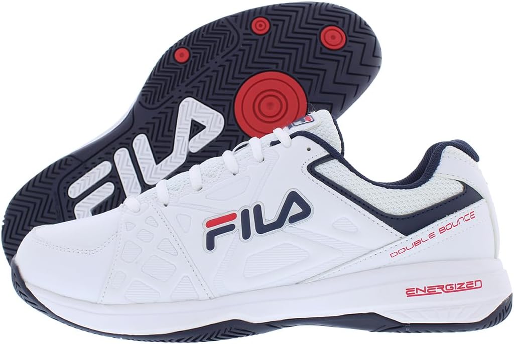 

Мужские кроссовки для пиклбола Fila Double Bounce 3, белый/белый/синий/темно-синий