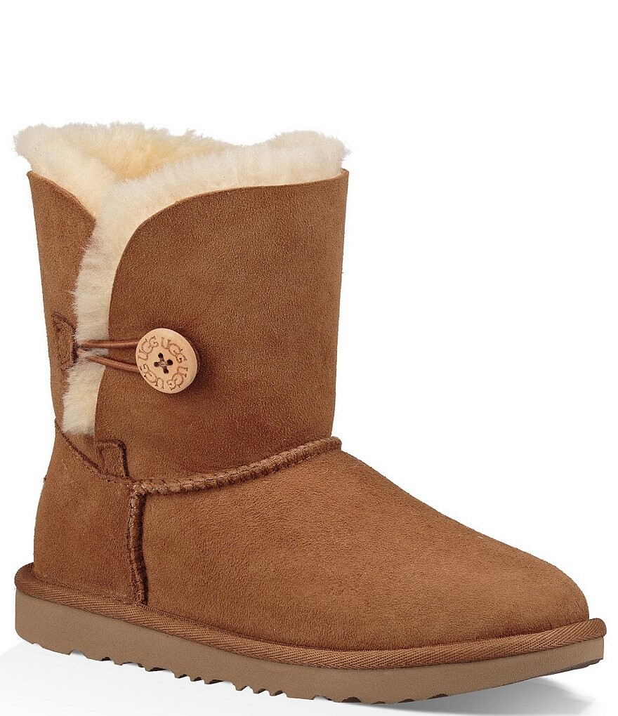 

Водонепроницаемые ботинки Bailey Button II для девочек UGG (подростковые), коричневый