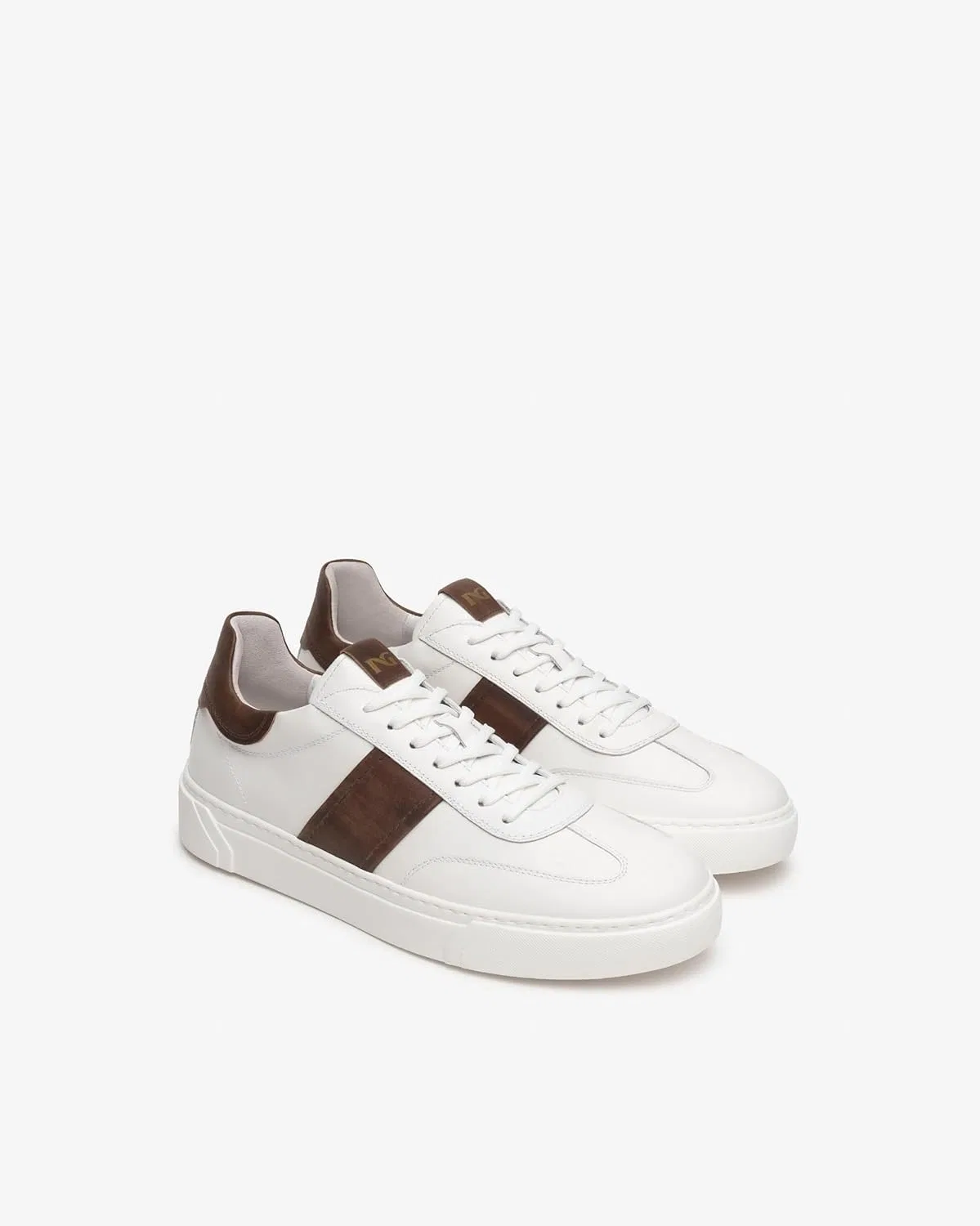 Мужские кожаные кроссовки Nero Giardini E500690U, Brown — фото 3