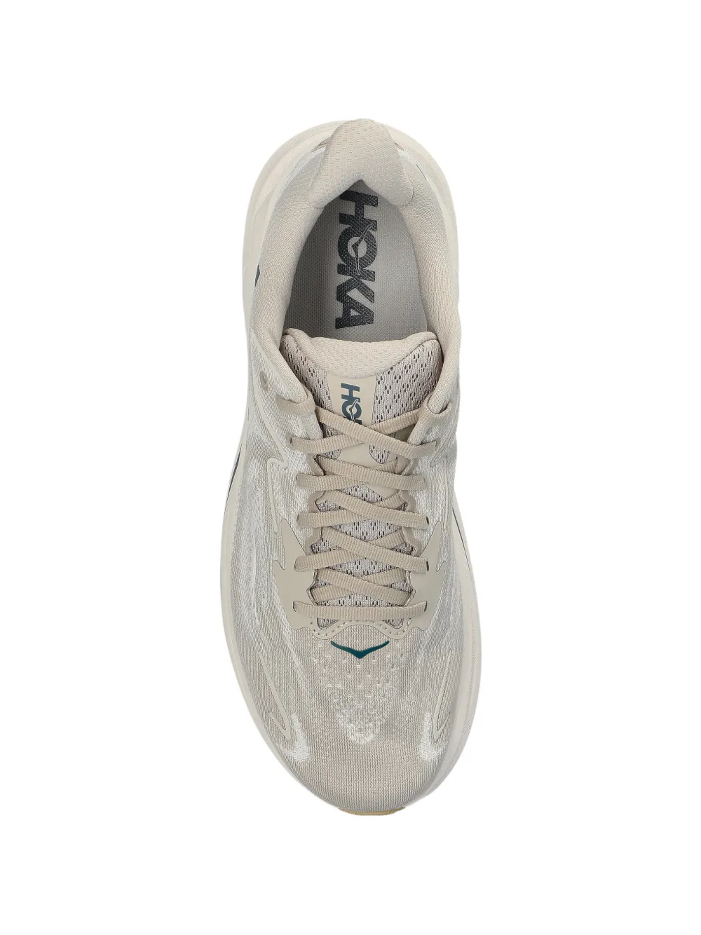 Кроссовки Hoka Clifton 10 на шнуровке, бежевый — фото 3