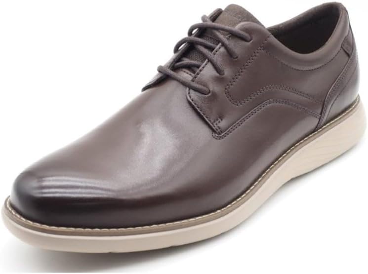 Мужские оксфорды Rockport Garett с простым носком, темно-коричневый