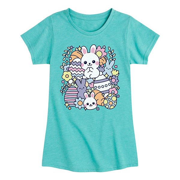 

Футболка с принтом easter sticker collage для девочек 7-16 лет Licensed Character, Turquoise