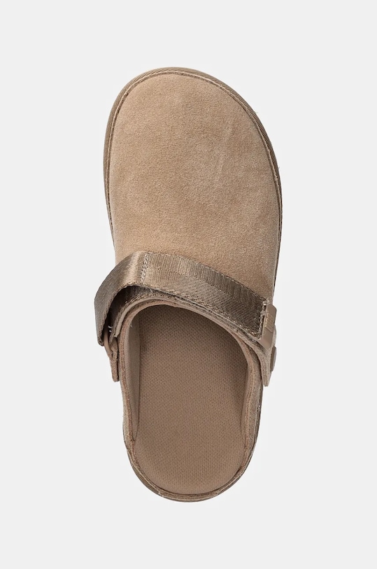 Замшевые шлепанцы Goldenstar Clog Ugg, бежевый — фото 4