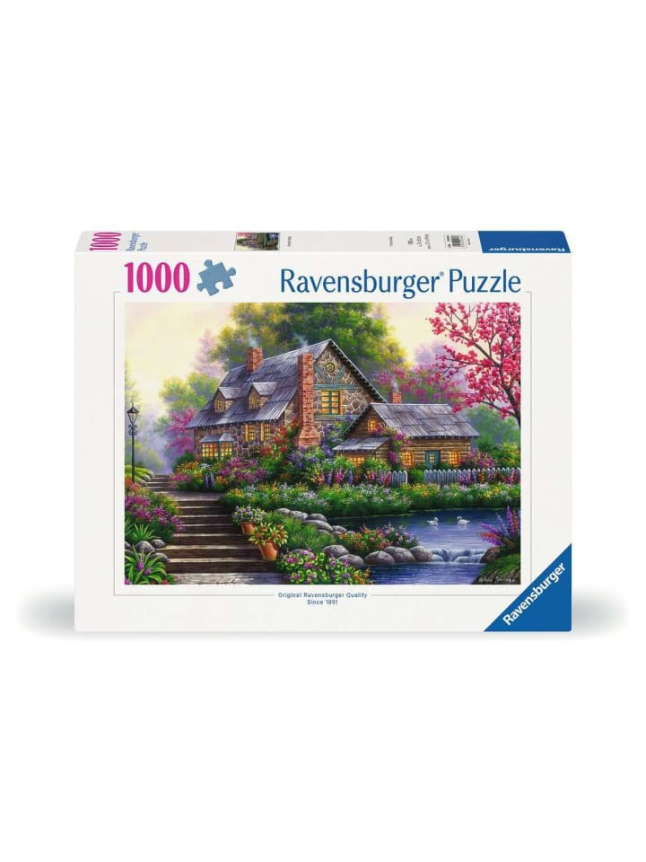 

Пазл Ravensburger, 1000 деталей, «Романтический домик» в красочном исполнении