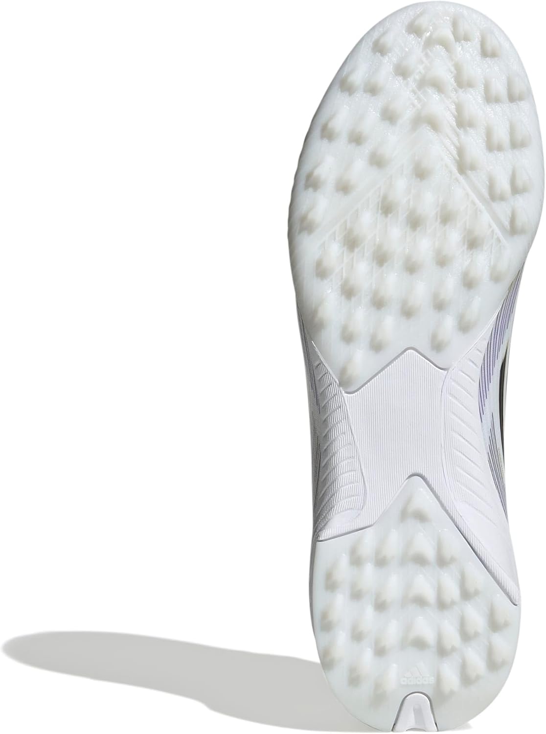 Детские кроссовки Adidas F50 League Turf (унисекс), белый/черный/золотой — фото 3