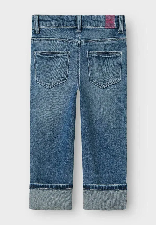 Джинсы прямые Name It Straight leg fold up straight leg jeans, средне-синий деним — фото 4