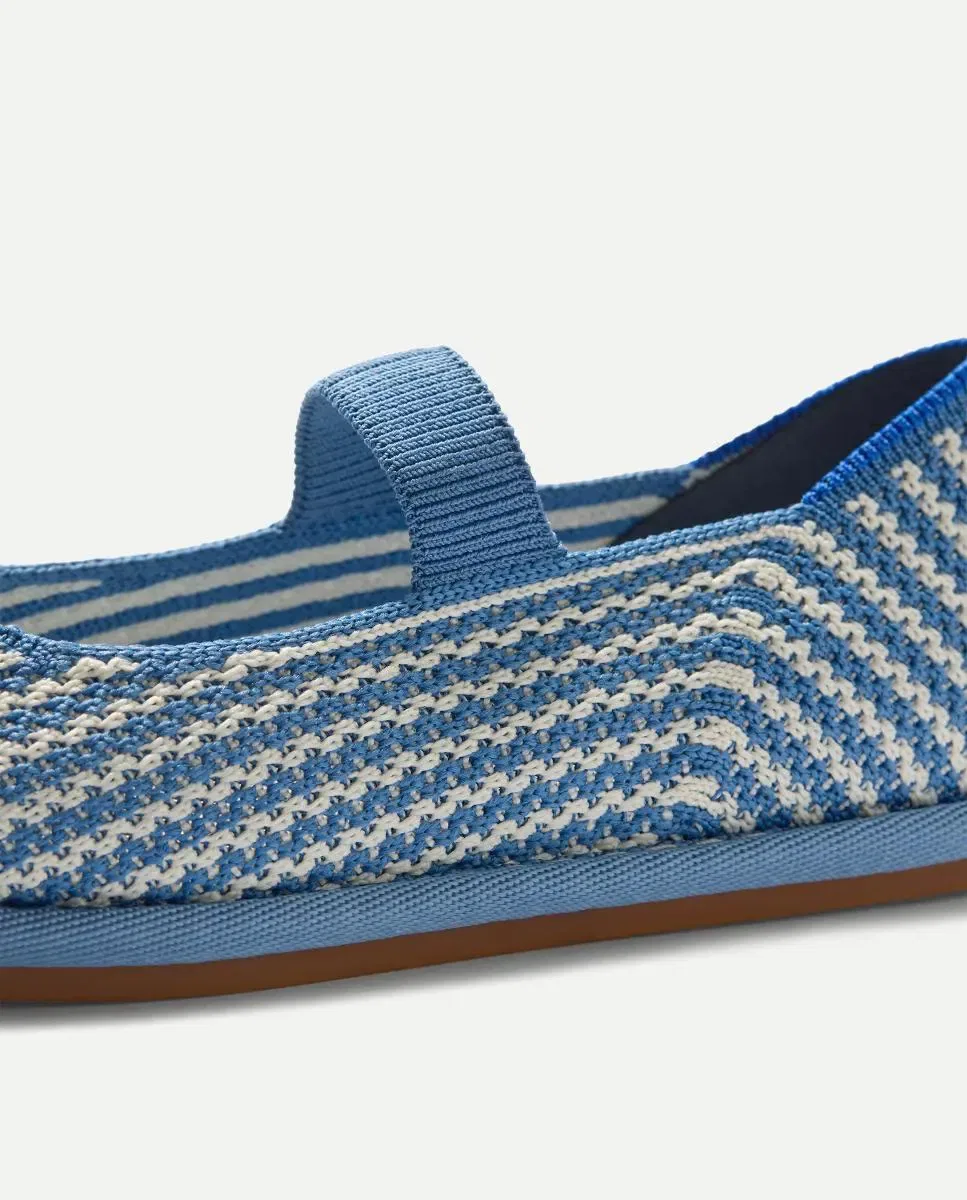 Детские балетки для девочек мягкие на гибкой подошве Rothy's, Azul — фото 4